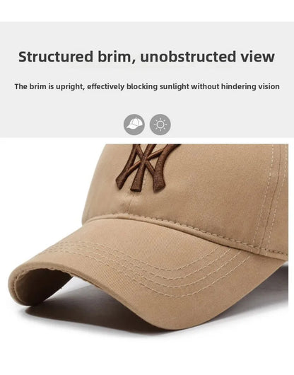 Four-Season Unisex Baseball Cap Lettering Soft Top Sunscreen Hat for Men And Women Face Slimming Hat Fashionable Bucket Hat