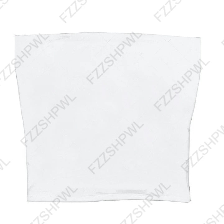 Solid Color Street Casual Versatile Women's Sleeveless Tube Top Tank Vest Retro Y2K Emo Girl Hip Hop Rock Slim Fit Sexy Crop Top