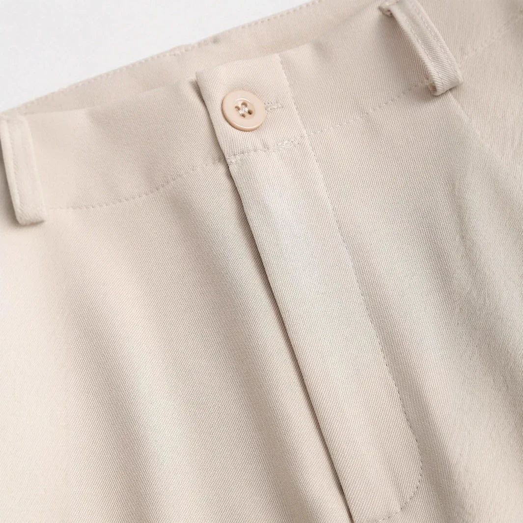 Slim Wide Leg Pants Draped Straight Cut Women's Versatile Summer Casual Suit Trousers High Waist Narrow Version Drapey