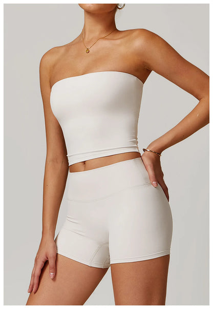 Strapless Yoga Vest for Women Sexy Beautiful Back Sports Bra for Women's Underwear Gym Shock-absorbing Quick Drying Fitness Top