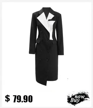 DEAT Fashion Blazer Women's Shawl Collar Solid Color Long Sleeves Single Button Suit Jackets New Tide 7AB8499