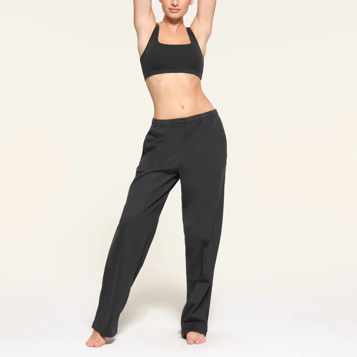 Kardaian Outdoor Jersey Pant Elastic Loose Pure Cotton Home Pants Comfortable Casual Trousers Women's Faion