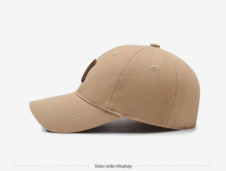 Four-Season Unisex Baseball Cap Lettering Soft Top Sunscreen Hat for Men And Women Face Slimming Hat Fashionable Bucket Hat