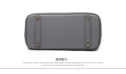 2025 new women's bag European and American fashion lychee pattern platinum bag oblique span shoulder women's handbag