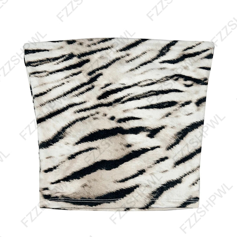 Solid Color Street Casual Versatile Women's Sleeveless Tube Top Tank Vest Retro Y2K Emo Girl Hip Hop Rock Slim Fit Sexy Crop Top