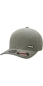 H-Hurley Mens Baseball Cap - Flexfit Fitted Baseball Caps for Men