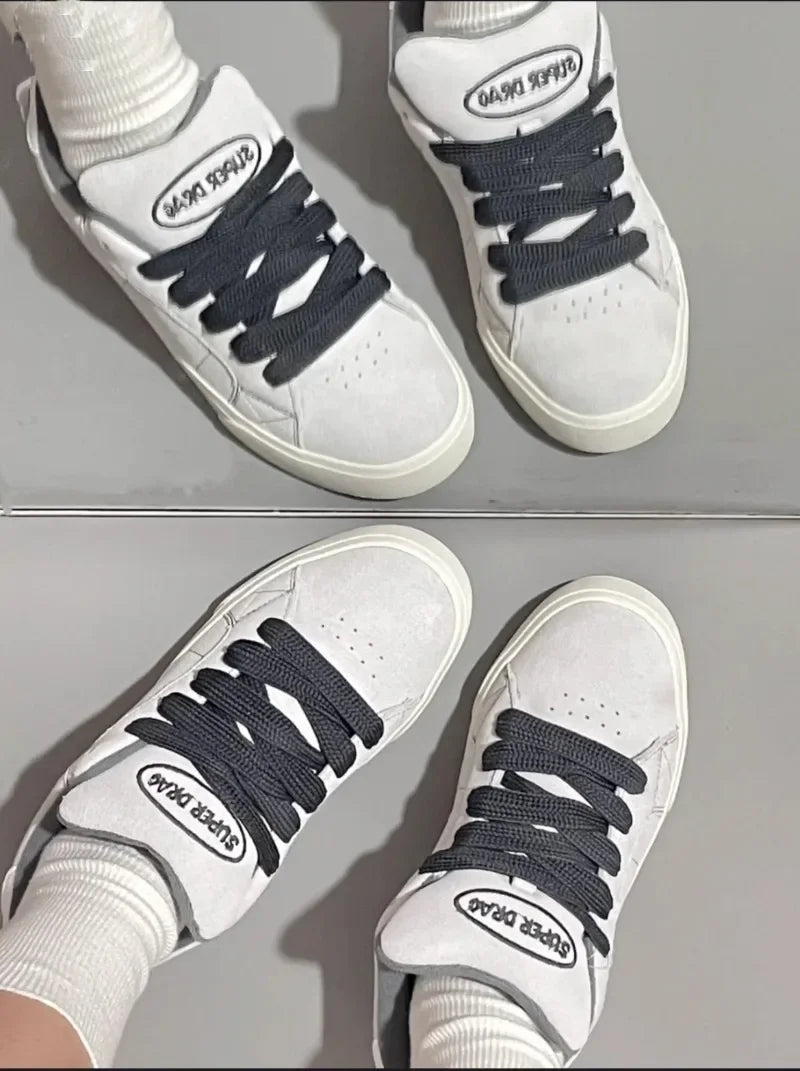 Fashion Women Casual Shoes Low Cut Lace-Up Leisure Sneakers Outdoor Comfortable Non-Slip Female Flats Trainers zapatos de mujer