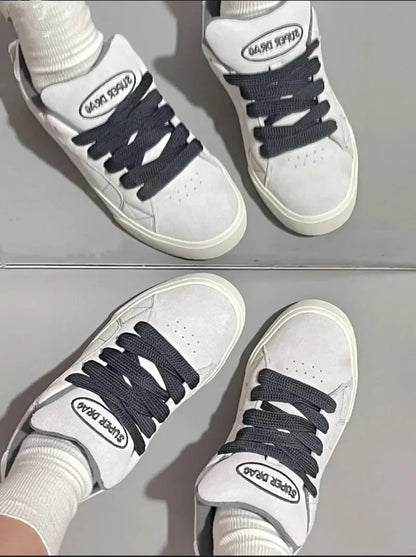 Fashion Women Casual Shoes Low Cut Lace-Up Leisure Sneakers Outdoor Comfortable Non-Slip Female Flats Trainers zapatos de mujer