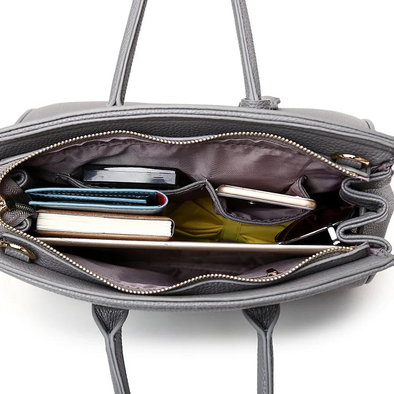 2025 new women's bag European and American fashion lychee pattern platinum bag oblique span shoulder women's handbag