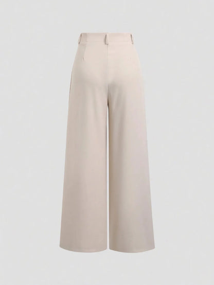 Slim Wide Leg Pants Draped Straight Cut Women's Versatile Summer Casual Suit Trousers High Waist Narrow Version Drapey