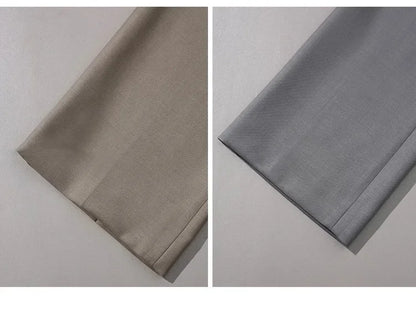 Women's Fashionable Three-Color Woolen Suit Set One Button Design Polyester Fiber Skirt Ensemble Autumn Collection