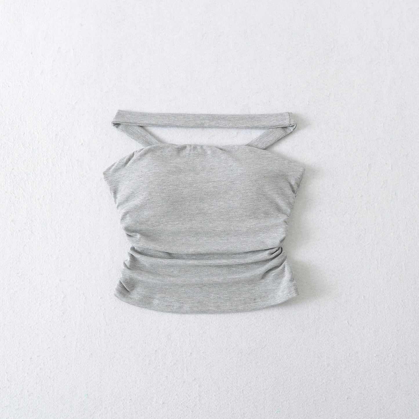 American Style 2025 Summer Multi-Wear Strapless Crop Top Women's Elastic Slim Fit Sexy Inner Short Wrap Chest Vest