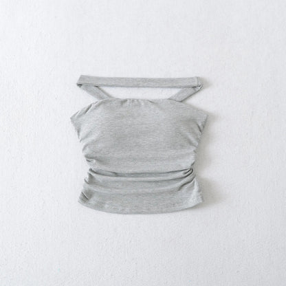 American Style 2025 Summer Multi-Wear Strapless Crop Top Women's Elastic Slim Fit Sexy Inner Short Wrap Chest Vest