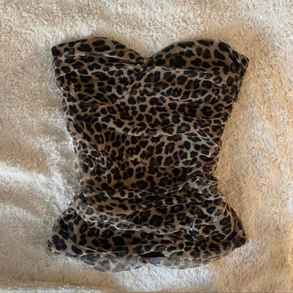 Solid Color Street Casual Versatile Women's Sleeveless Tube Top Tank Vest Retro Y2K Emo Girl Hip Hop Rock Slim Fit Sexy Crop Top