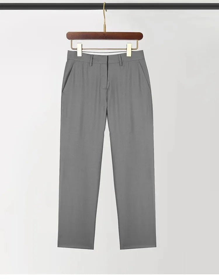 Women's Fashionable Three-Color Woolen Suit Set One Button Design Polyester Fiber Skirt Ensemble Autumn Collection