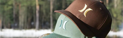 H-Hurley Mens Baseball Cap - Flexfit Fitted Baseball Caps for Men