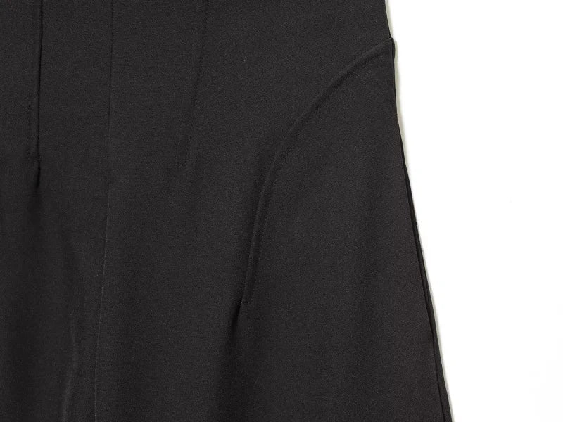 ETJ 2025 women's new fashion design three-dimensional cut high collar slim suit jacket & matching casual trousers