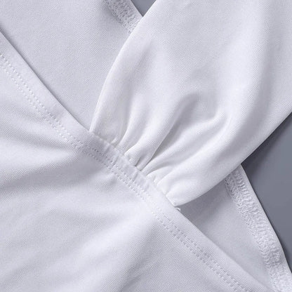 2025 chic white sexy strapless crop top elegant slim fit summer vest tube top crop top solid color