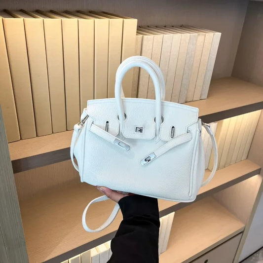 Luxury Line Women Tote Bag Vintage Leather Crossbody Bag High End Shoulder Handbag Premium Edition