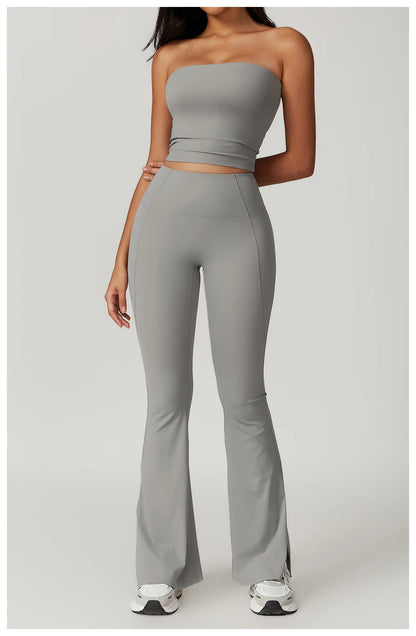 Strapless Yoga Vest for Women Sexy Beautiful Back Sports Bra for Women's Underwear Gym Shock-absorbing Quick Drying Fitness Top