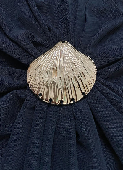 Sexy Deep V Backless Patchwork Long Dress Women's G25D253-2025 Cross-Border New Style Polyester Spandex High Waist Sleeveless