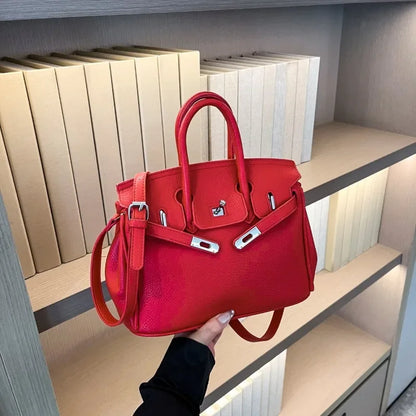 Luxury Line Women Tote Bag Vintage Leather Crossbody Bag High End Shoulder Handbag Premium Edition