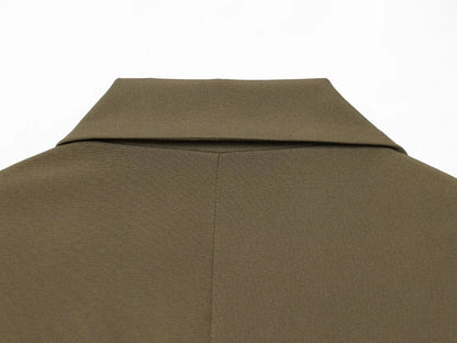 Faionable Double-breasted Suit Jaet Women's Autumn Winter New Arrival ZR Sle Loose Fit Long Sve Commute Busin Pol...