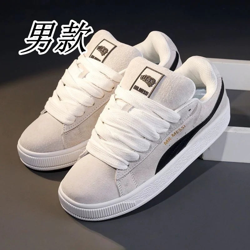 2026 New Men's Shoes Fashion Versatile Breathable Casual Shoes Anti Slip Thick Soled Board Shoes
