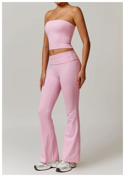 Strapless Yoga Vest for Women Sexy Beautiful Back Sports Bra for Women's Underwear Gym Shock-absorbing Quick Drying Fitness Top