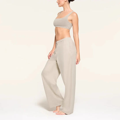 Kardaian Outdoor Jersey Pant Elastic Loose Pure Cotton Home Pants Comfortable Casual Trousers Women's Faion