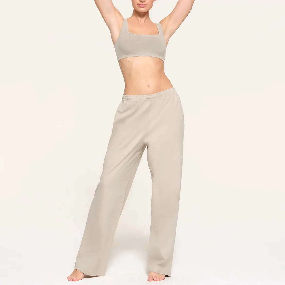 Kardaian Outdoor Jersey Pant Elastic Loose Pure Cotton Home Pants Comfortable Casual Trousers Women's Faion