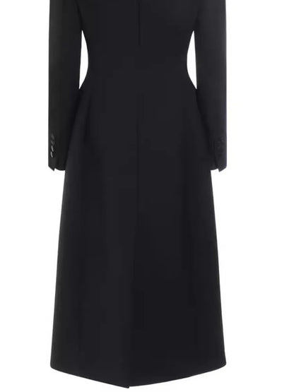 TLXT Women's 2025 Spring And Autumn New Style Temperament Slim Fit Ladies Skirt Style One Button Mid Length Suit Coat XK1045