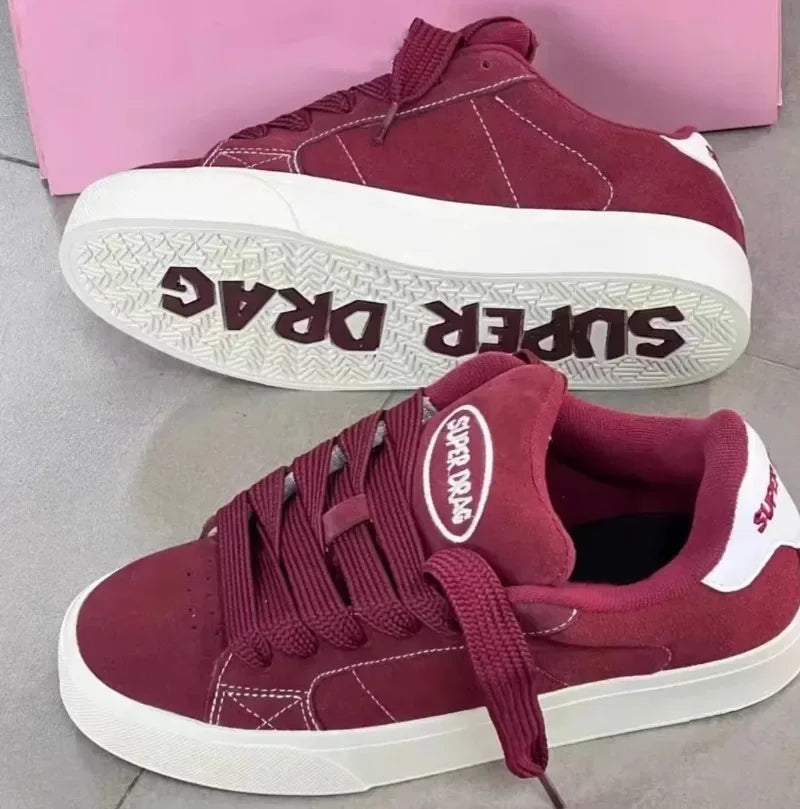 Fashion Women Casual Shoes Low Cut Lace-Up Leisure Sneakers Outdoor Comfortable Non-Slip Female Flats Trainers zapatos de mujer