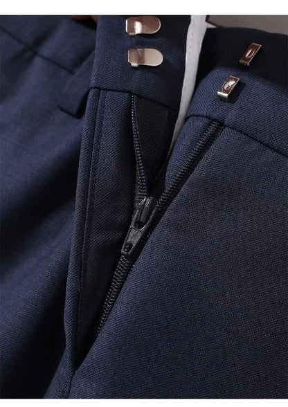 Women's Fashionable Three-Color Woolen Suit Set One Button Design Polyester Fiber Skirt Ensemble Autumn Collection