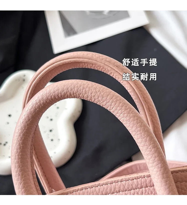 Luxury Line Women Tote Bag Vintage Leather Crossbody Bag High End Shoulder Handbag Premium Edition