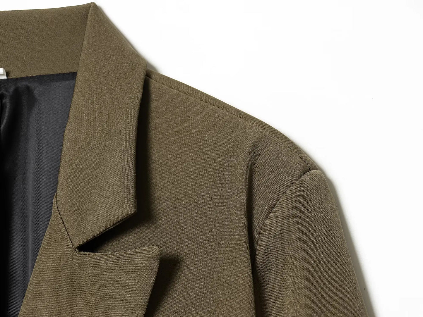 Faionable Double-breasted Suit Jaet Women's Autumn Winter New Arrival ZR Sle Loose Fit Long Sve Commute Busin Pol...