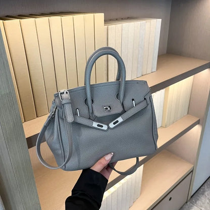 Luxury Line Women Tote Bag Vintage Leather Crossbody Bag High End Shoulder Handbag Premium Edition