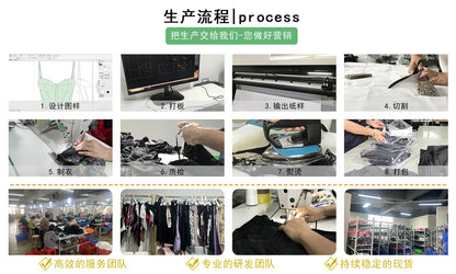 2025 new sweater new black sexy babes double mesh lace steel ring fishbone see-through tube top 150