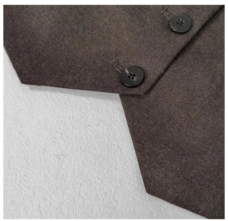 Pure Color 2025 New Style Woolen Suiting Set Quiet S Fashionable Commute Long Sleeve Women's Casual Suiting Ensemble