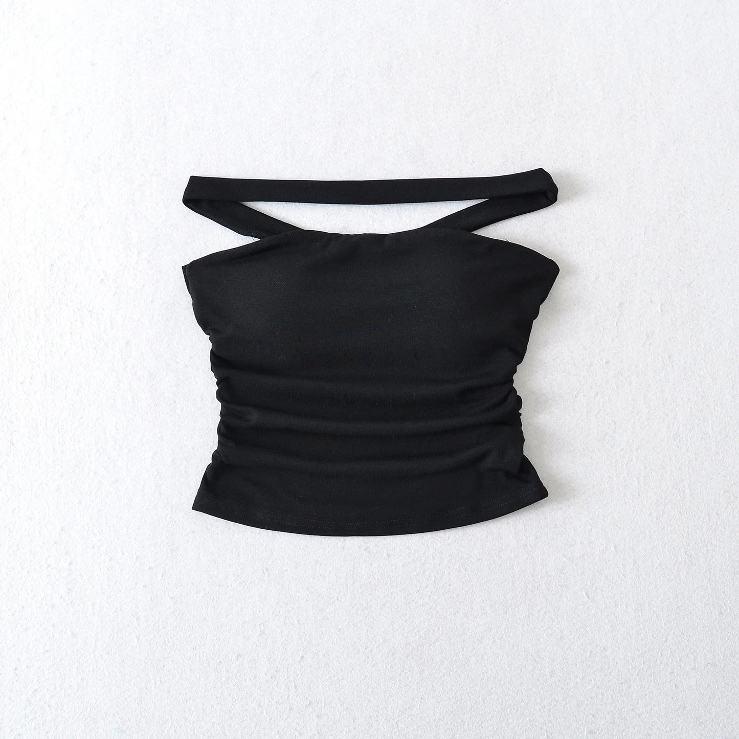 American Style 2025 Summer Multi-Wear Strapless Crop Top Women's Elastic Slim Fit Sexy Inner Short Wrap Chest Vest