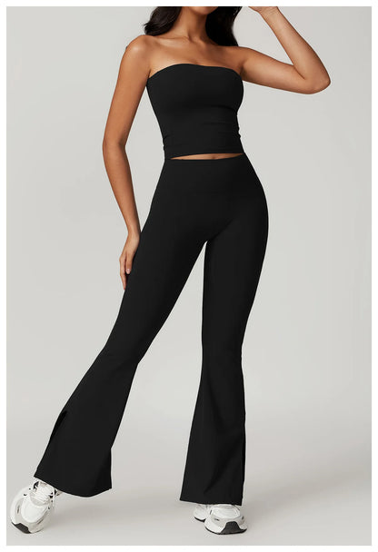 Strapless Yoga Vest for Women Sexy Beautiful Back Sports Bra for Women's Underwear Gym Shock-absorbing Quick Drying Fitness Top