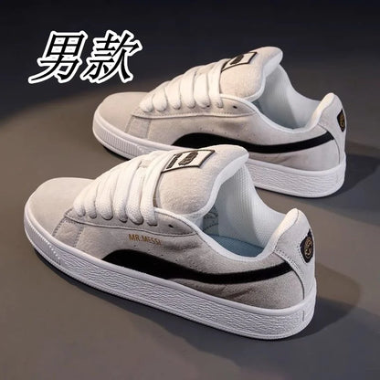 2026 New Men's Shoes Fashion Versatile Breathable Casual Shoes Anti Slip Thick Soled Board Shoes