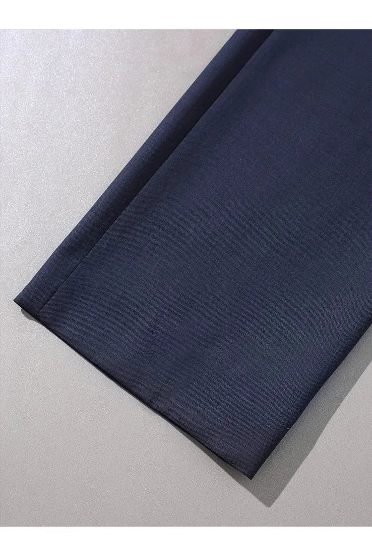 Women's Fashionable Three-Color Woolen Suit Set One Button Design Polyester Fiber Skirt Ensemble Autumn Collection