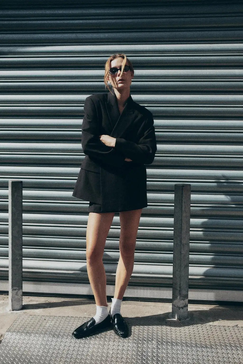 Faionable Double-breasted Suit Jaet Women's Autumn Winter New Arrival ZR Sle Loose Fit Long Sve Commute Busin Pol...