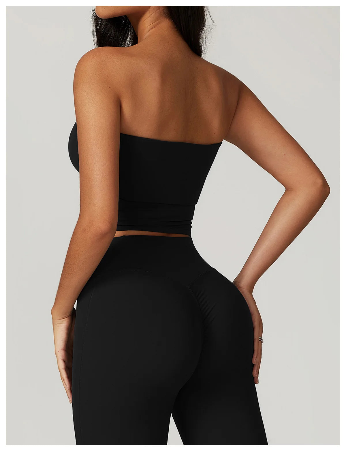 Strapless Yoga Vest for Women Sexy Beautiful Back Sports Bra for Women's Underwear Gym Shock-absorbing Quick Drying Fitness Top