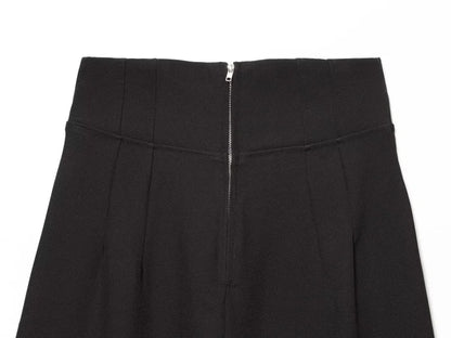 ETJ 2025 women's new fashion design three-dimensional cut high collar slim suit jacket & matching casual trousers