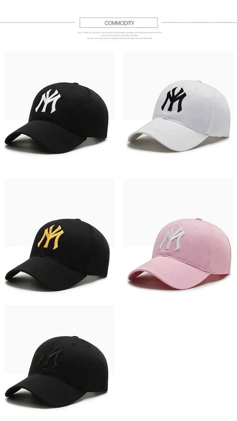 Fashion Letter Embroidery Baseball Caps Women Men Snapback Cap Female Male Visors Sun Hat Unisex Adjustable Cotton Trucker Hats