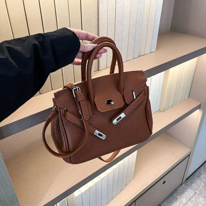 Luxury Line Women Tote Bag Vintage Leather Crossbody Bag High End Shoulder Handbag Premium Edition