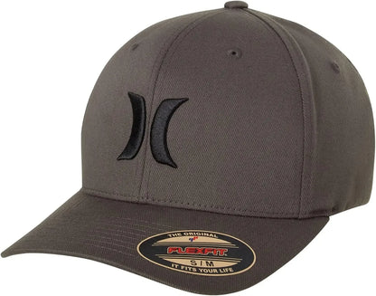 H-Hurley Mens Baseball Cap - Flexfit Fitted Baseball Caps for Men