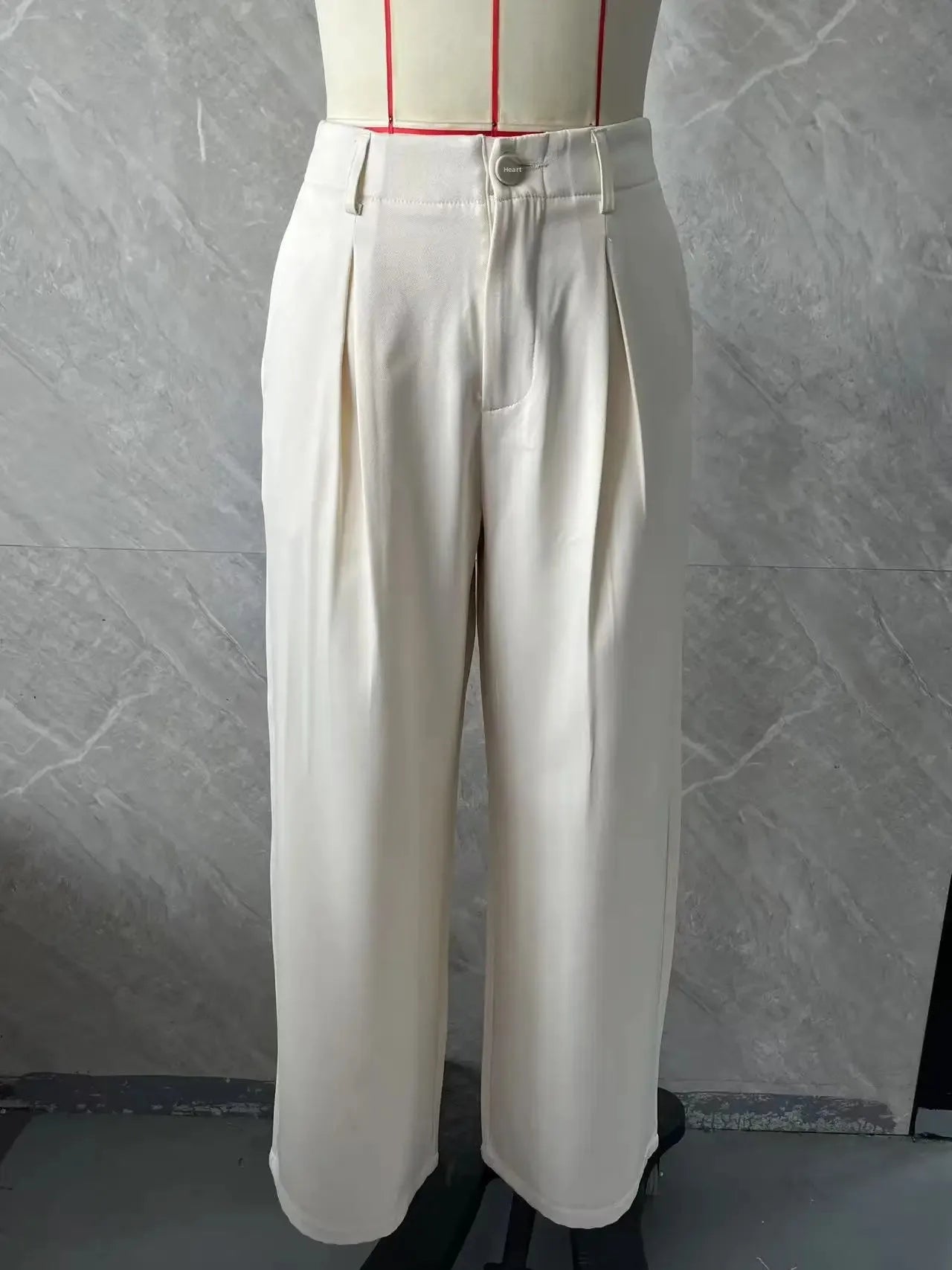 Slim Wide Leg Pants Draped Straight Cut Women's Versatile Summer Casual Suit Trousers High Waist Narrow Version Drapey